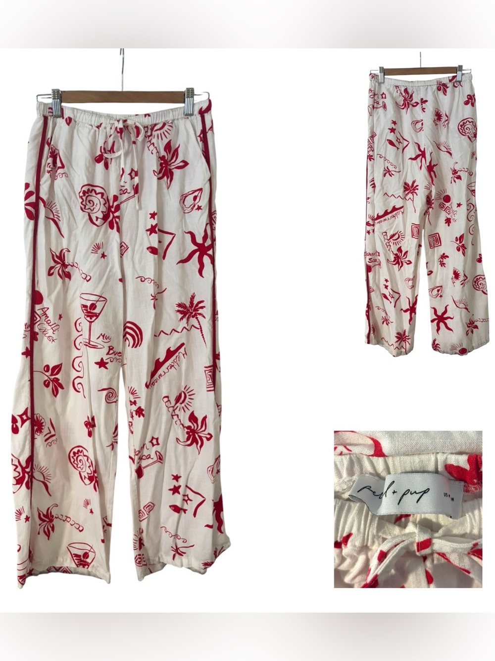 Petal & Pup Wide Leg Pants